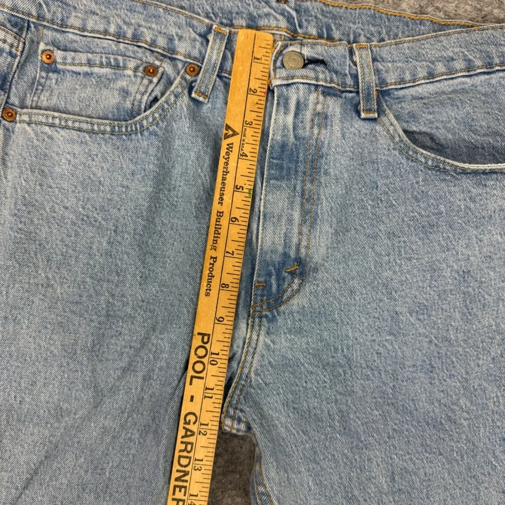 Levis 505 Regular Fit Straight Leg Jeans Light Wash Mens‎ W34 L32 00505-1992